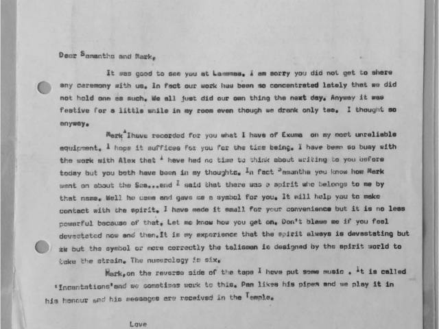 Letter from Derek on Alex's behalf to Mark and Samantha, document 2475