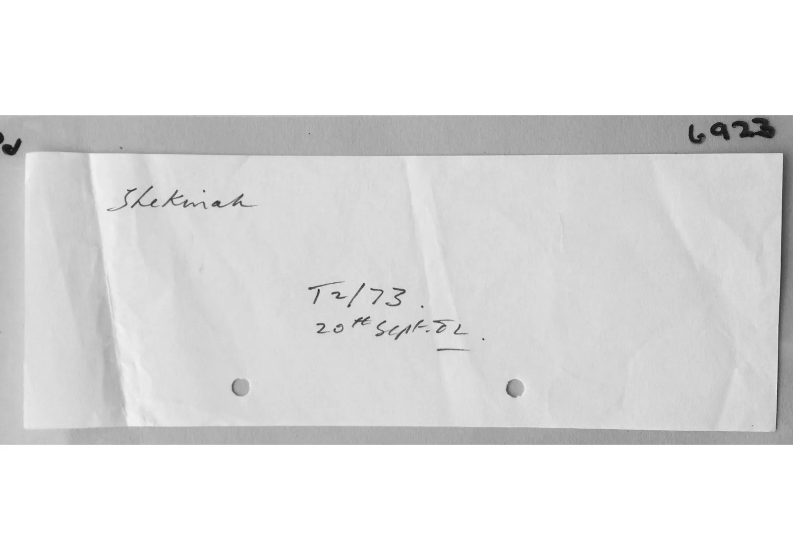 Multiple handwritten documents