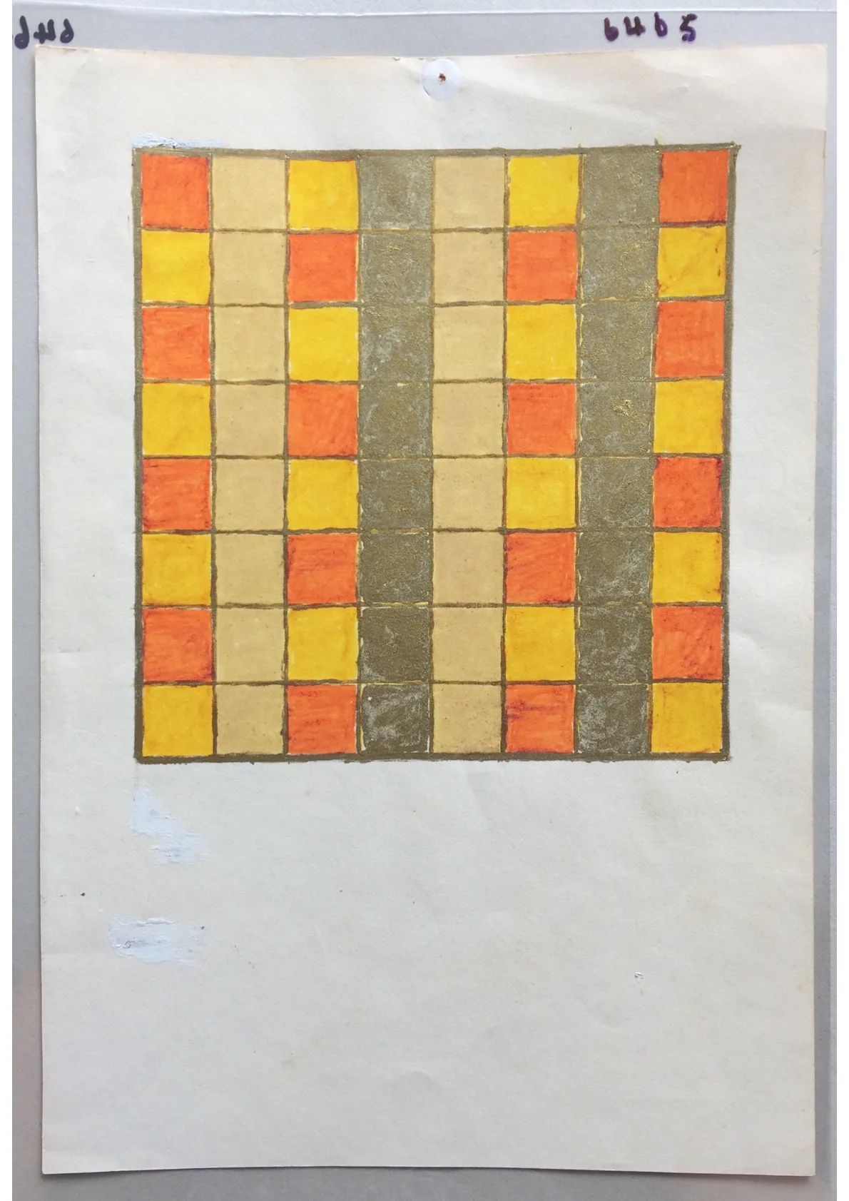 Orange and Yellow square art