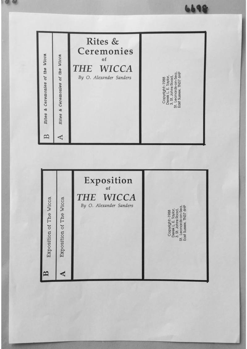 Rites & Ceremonies of The Wicca (Box art)