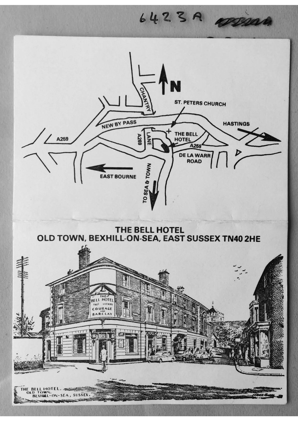 The Bell Hotel leaflet Doc 6423a-b