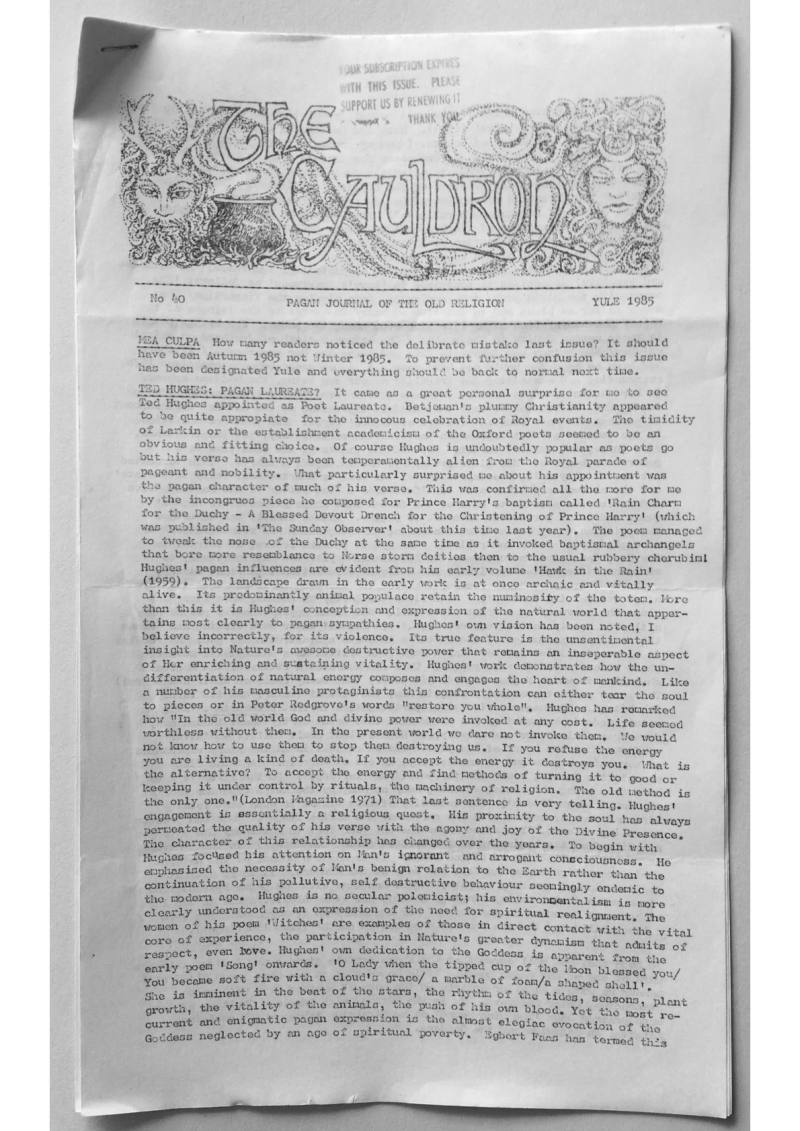 The Cauldron No.40 - Pagan Journal of The Old Religion