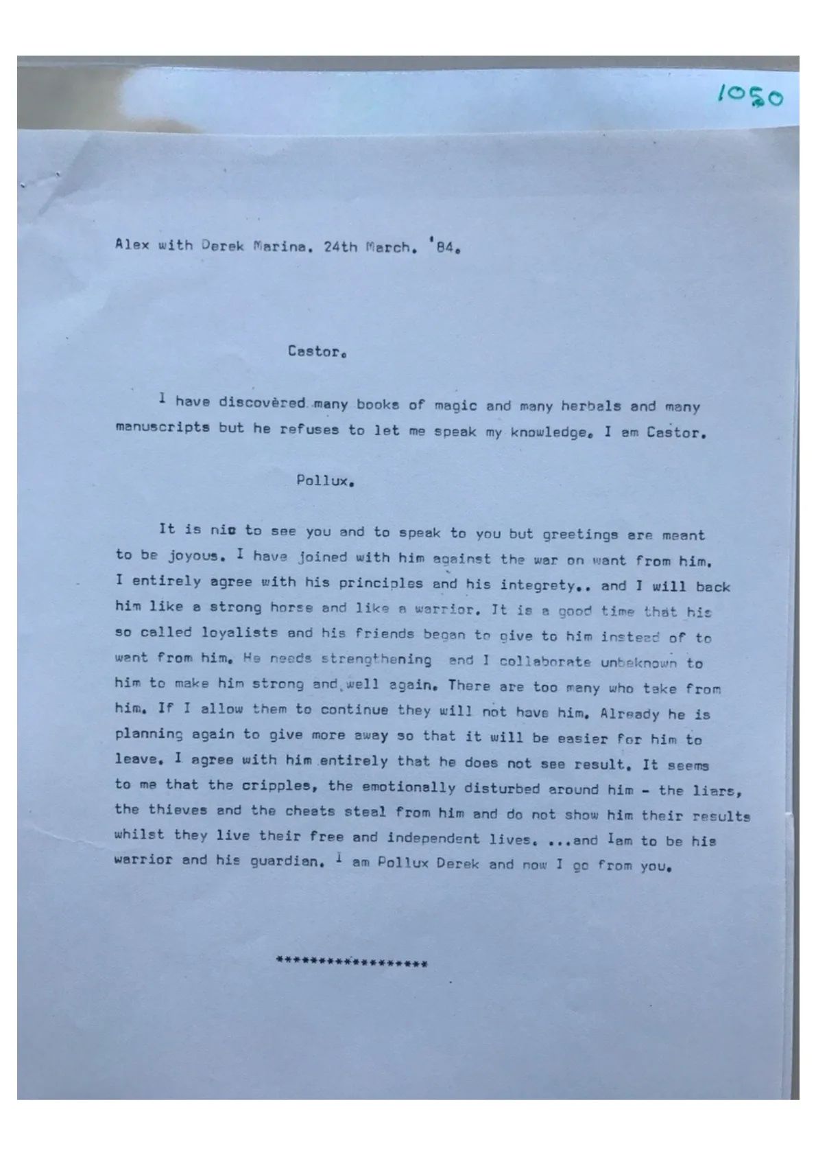 Trance Notes - Castor, document 1050