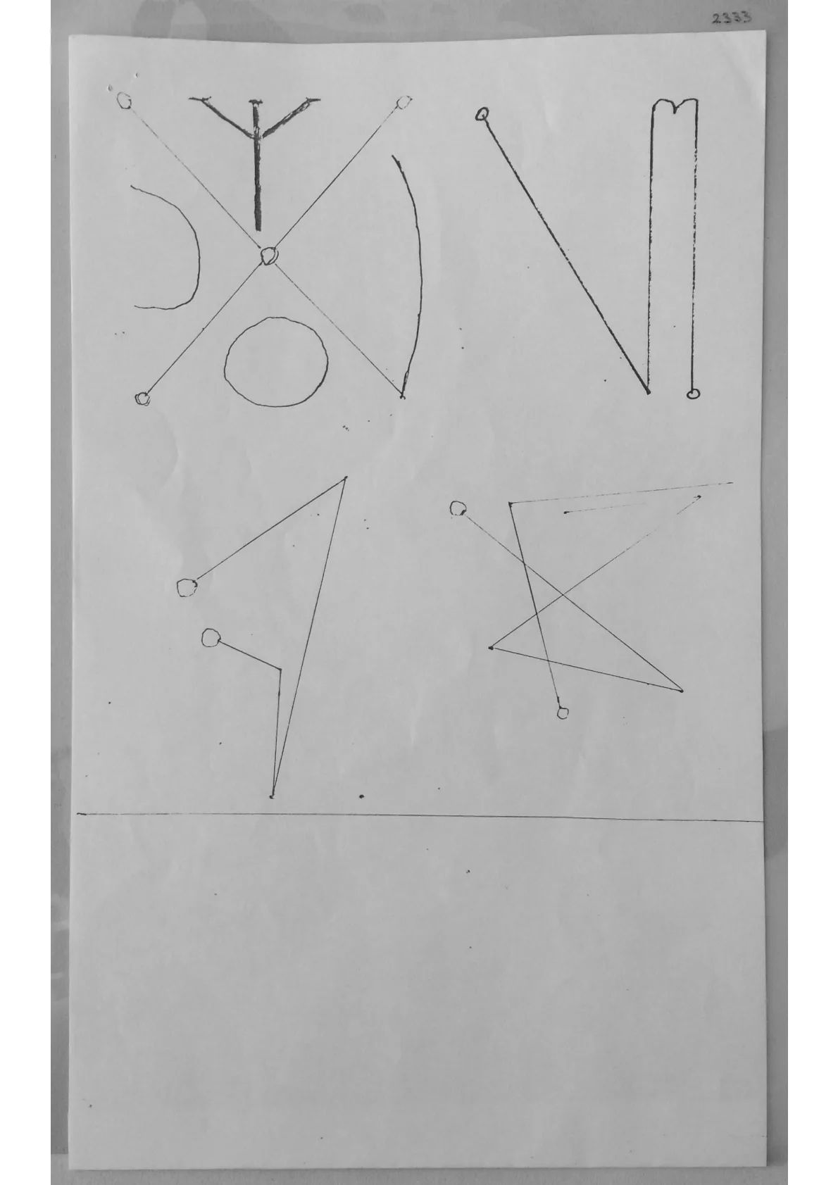 Various hand drawn Sigils. Document 2333
