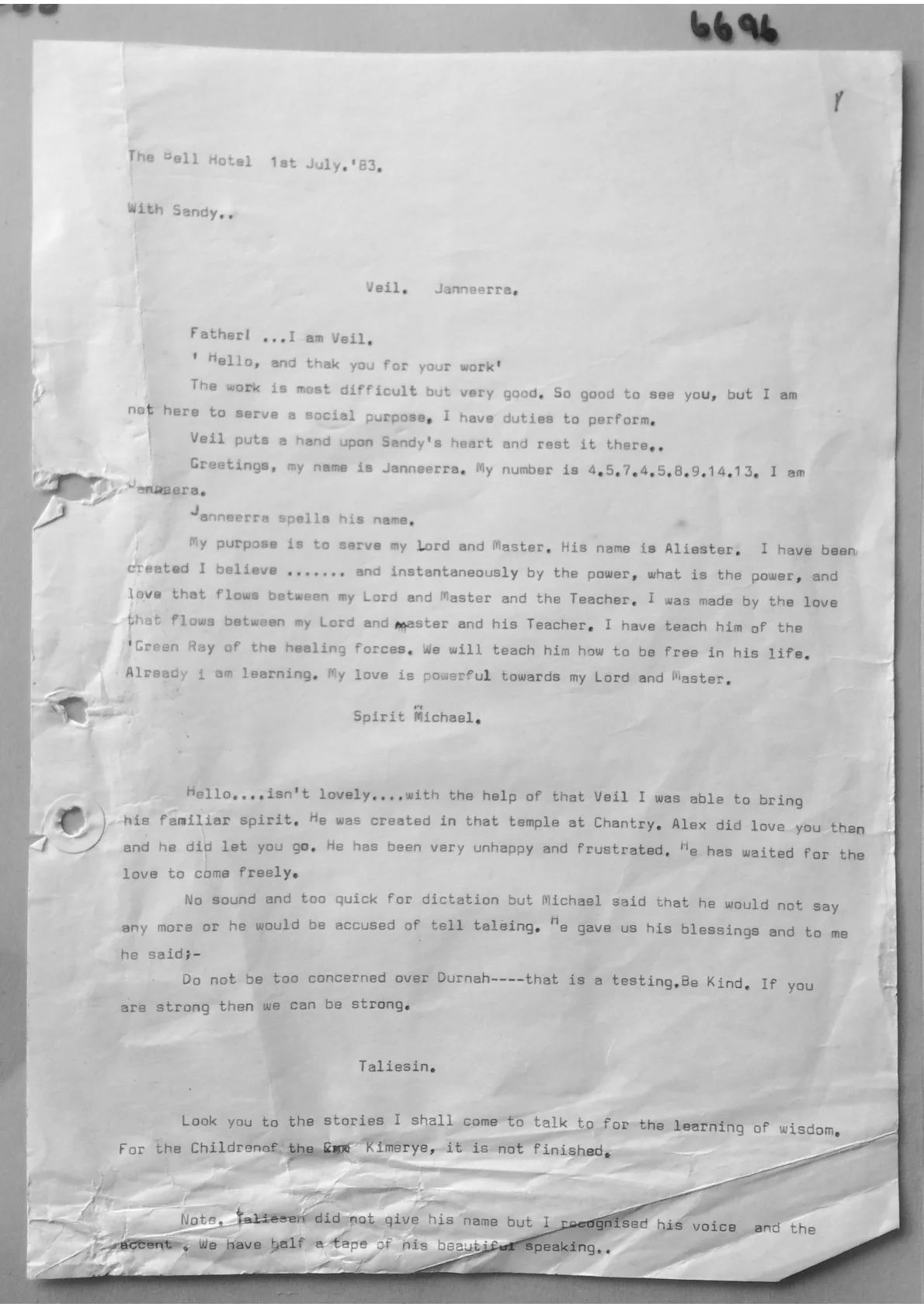 Trance notes - Veil. Janneerra, document 6696