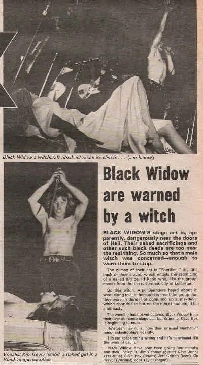 Alex and Maxine with band Black Widow