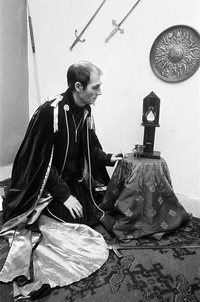 Alex with ritual tools