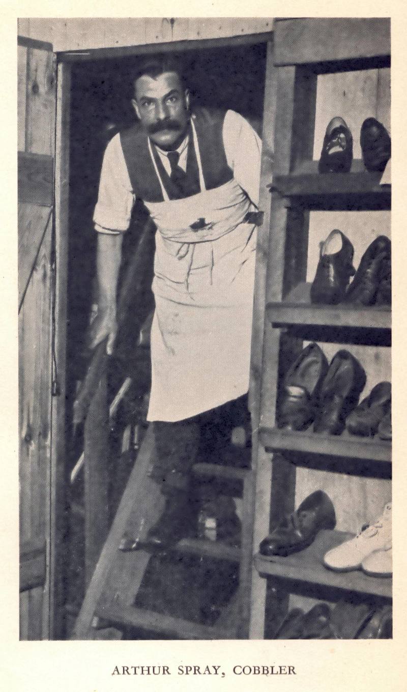 'Arthur Spray, Cobbler', frontispiece from The Mysterious Cobbler, 1935