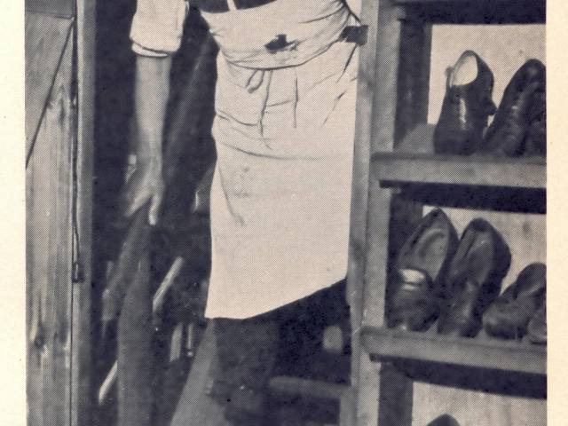 'Arthur Spray, Cobbler', frontispiece from The Mysterious Cobbler, 1935