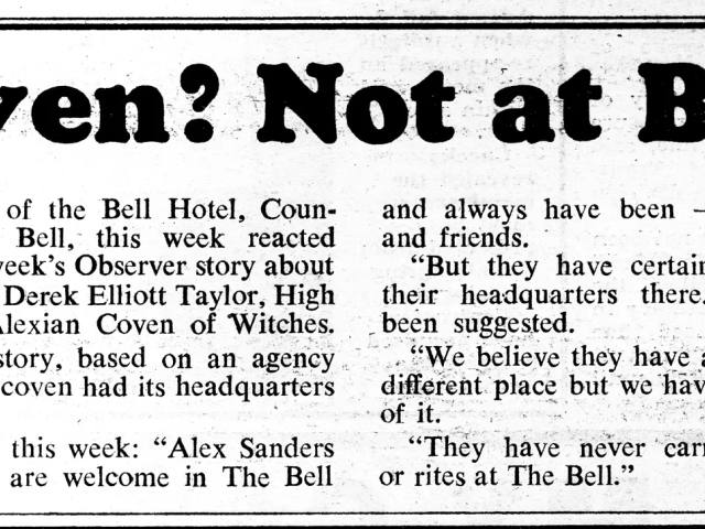 'Coven? Not at Bell', Bexhill Observer, 22 October 1983