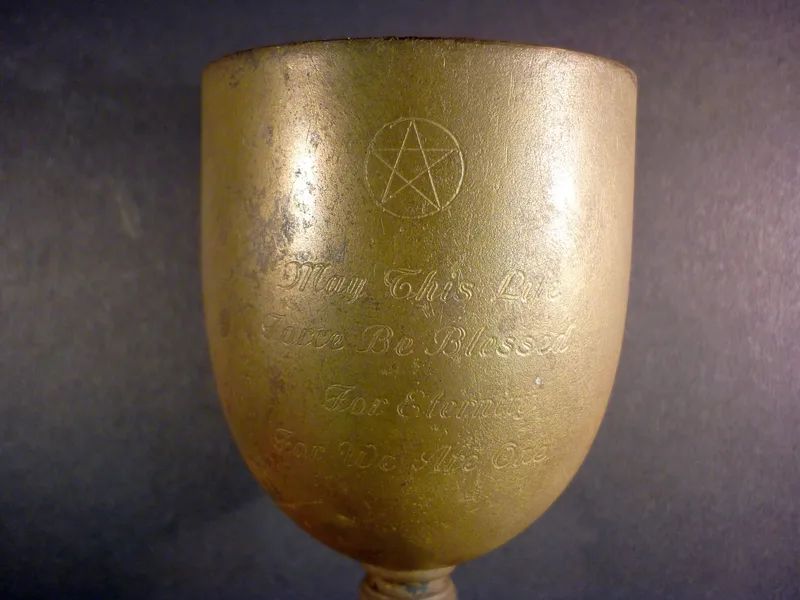 Cup found on Bexhill beach, two views, 1989