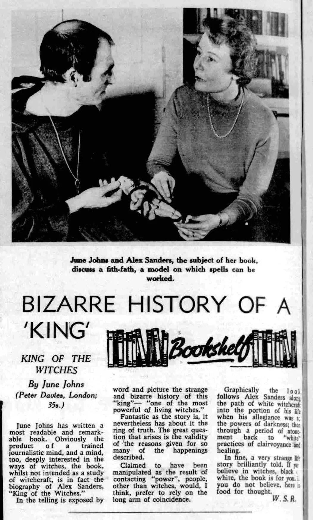 'Bizarre History of a King', Winsford Chronicle, 18 December 1969