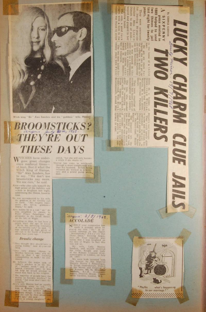 Newspaper article - Broomsticks? They're out these days.