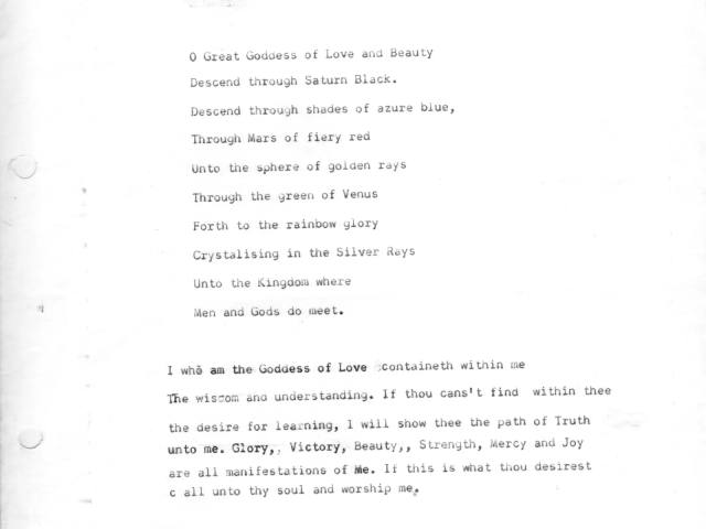 Dictated by Spirit to Alex. January 1982