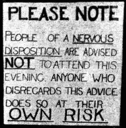 'Everyone turned up except the spirits', Leicester Mercury, 23 March 1970
