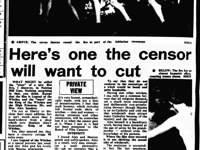 'Here's one the censor will want to cut', Marylebone Mercury, 12 December 1969