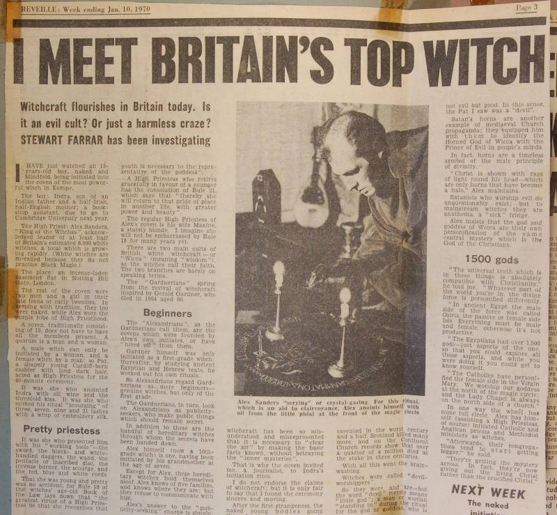 I Meet Britain's Top Witch - Reveille Newspaper cutting