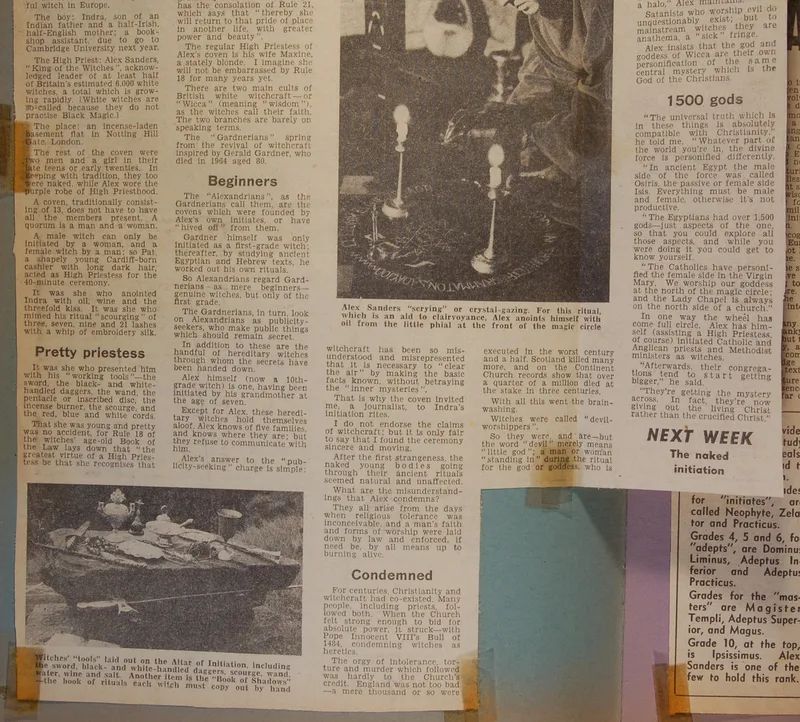 I Meet Britain's Top Witch - Reveille Newspaper cutting