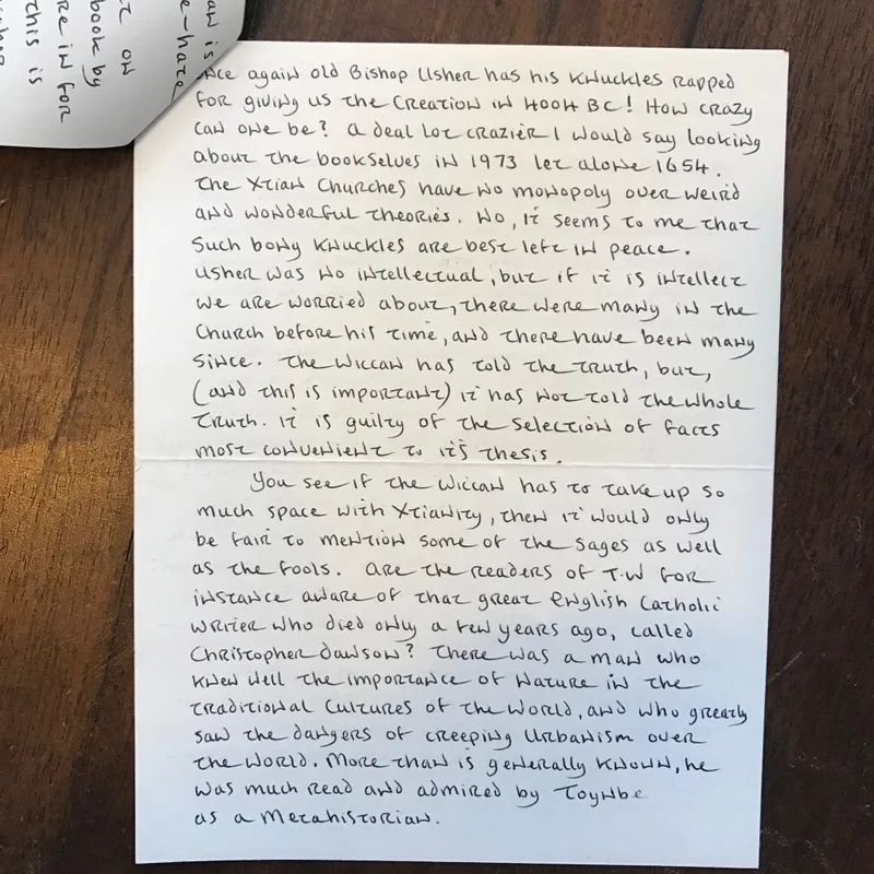 Letter from John Score to O.G.A (5 pages)