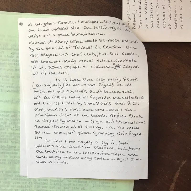 Letter from John Score to O.G.A (5 pages)
