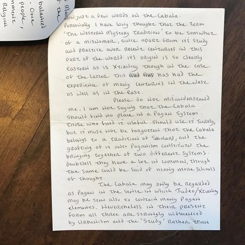Letter from John Score to O.G.A (5 pages)