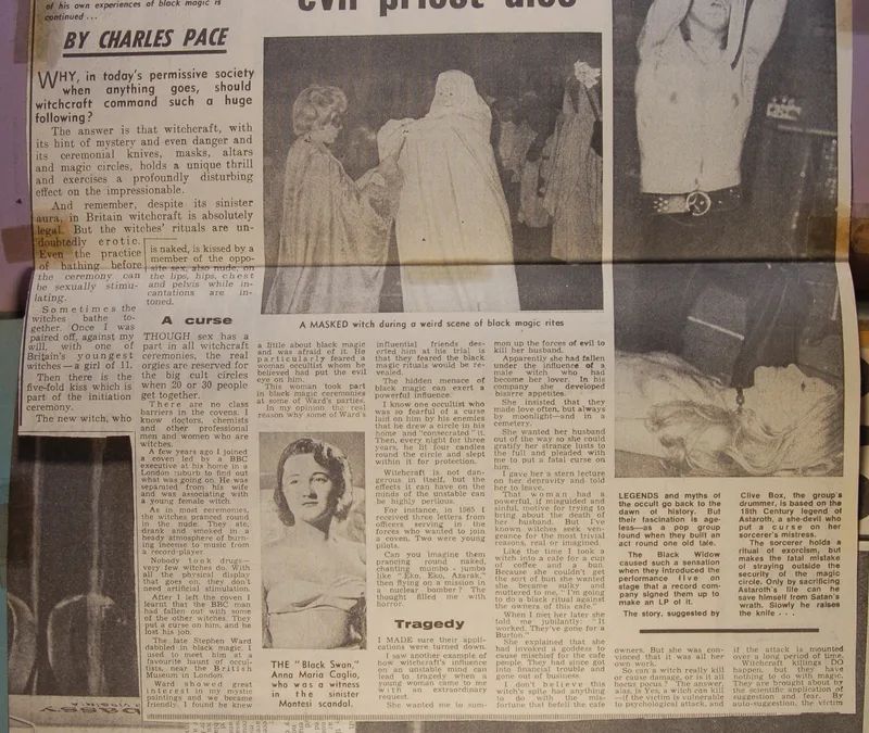 Ritual Sacrifice - news article (1970)