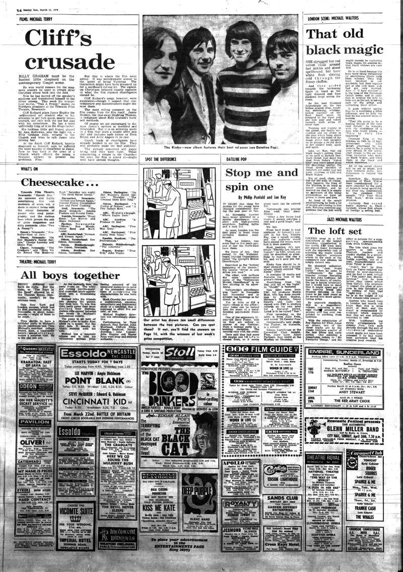 'That old black magic', Michael Walters, Sunday Sun, 15 March 1970
