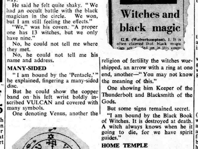 'That was the witch that was', Wolverhampton Express and Star, 18 February 1963