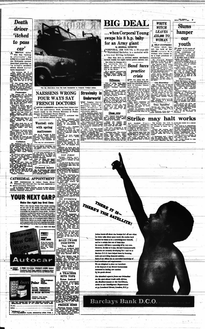 'White witch leaves £25,000 to woman', The Journal, 6 March 1964