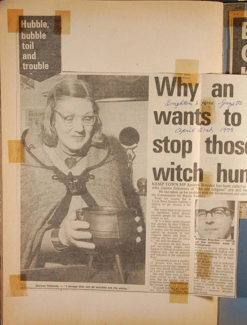 Newspaper article - Why an MP wants to stop those Witch hunts
