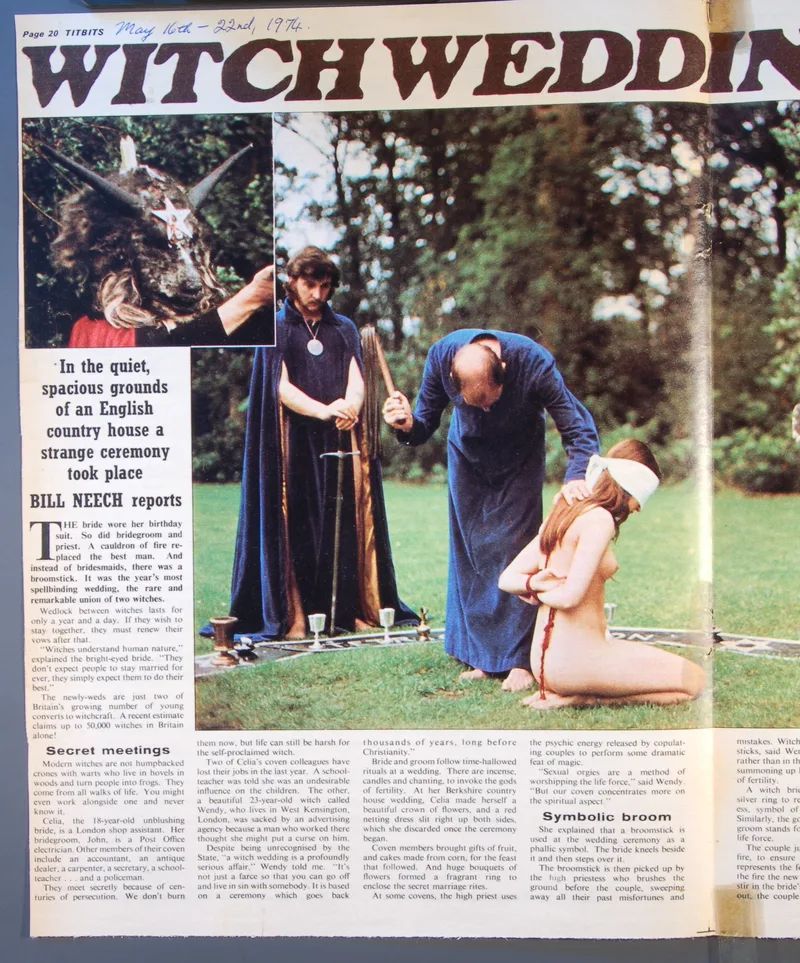 Titbit Magazine cuttings - A Witches Wedding