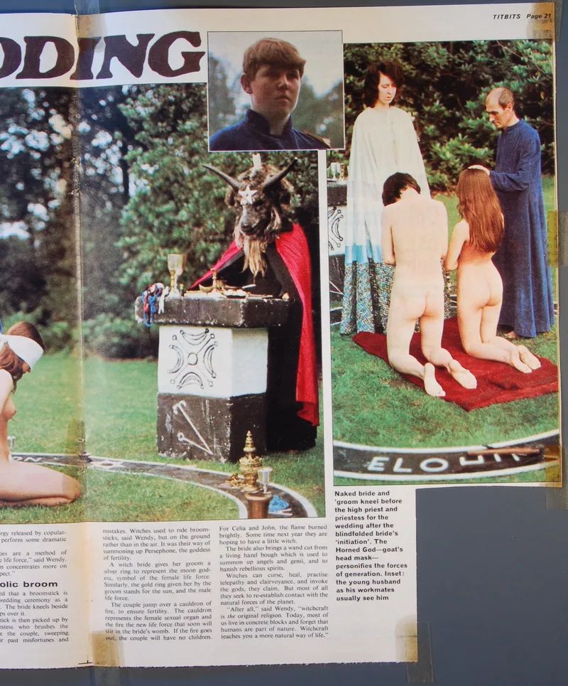 Titbit Magazine cuttings - A Witches Wedding