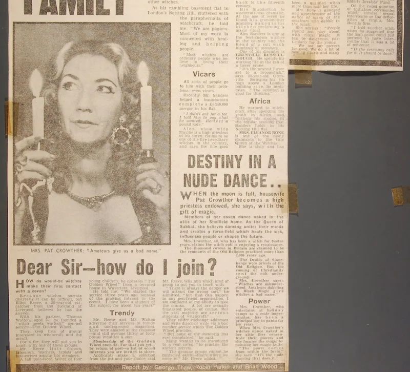 Witchcraft's 'Royal Family' - Newspaper article