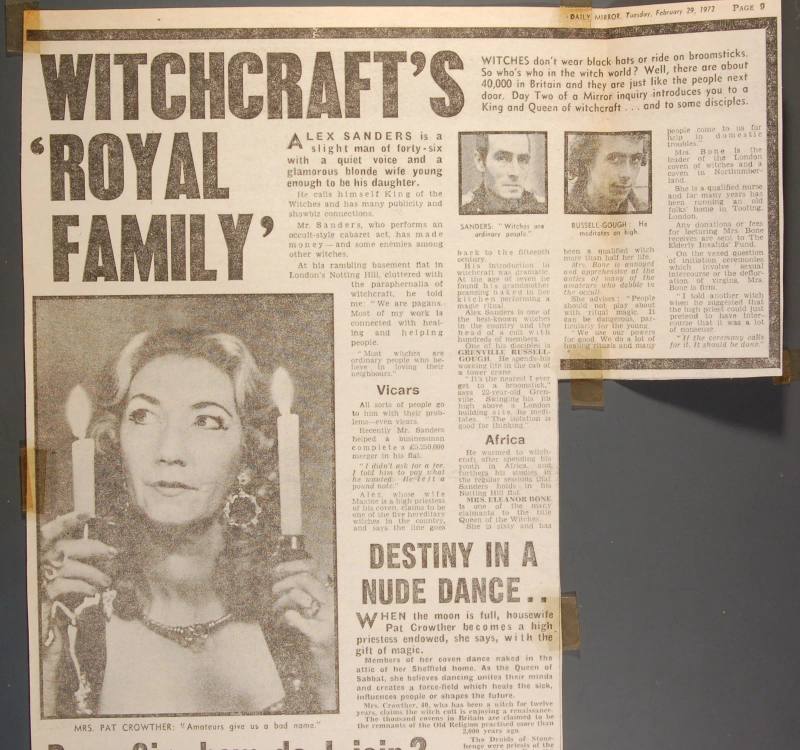Witchcraft's 'Royal Family' - Newspaper article